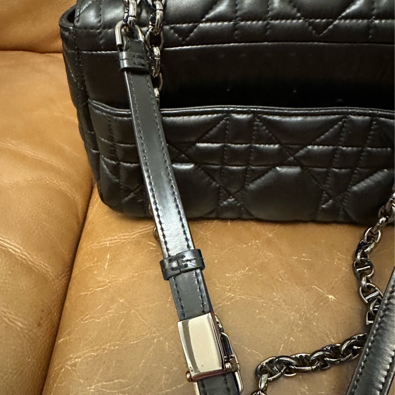 Dior Caro 黑銀 肩背包-5