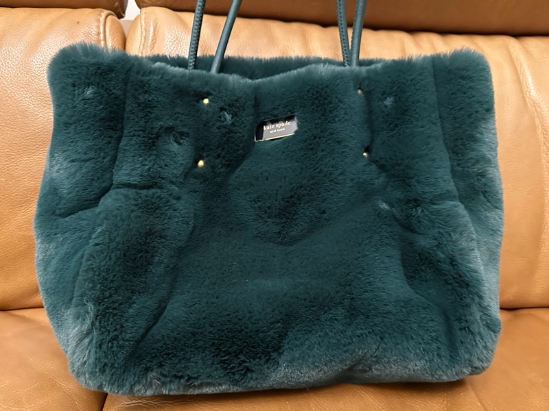 Kate Spade專櫃款毛毛托特包-0