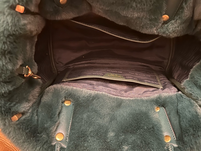 Kate Spade專櫃款毛毛托特包-4