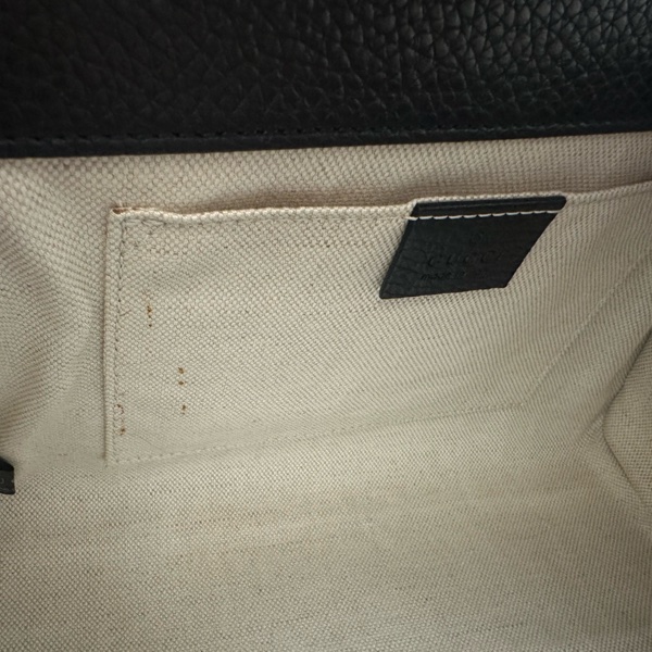 黑牛皮霧金釦Marmont下蓋手提肩斜背包-8