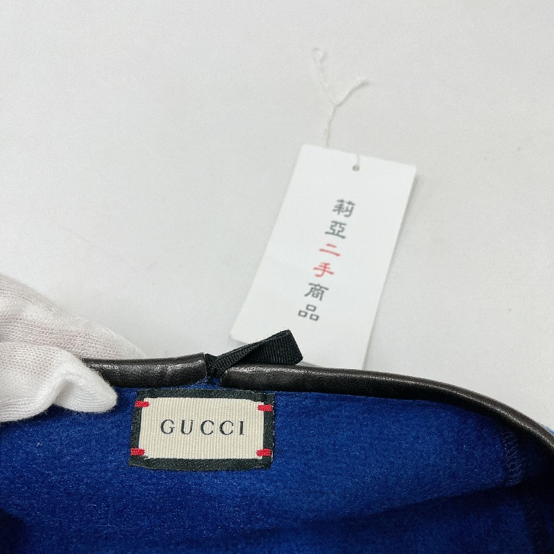 莉亞精品♡Gucci 藍貝雷帽 尺碼S 56cm 近新美品-9