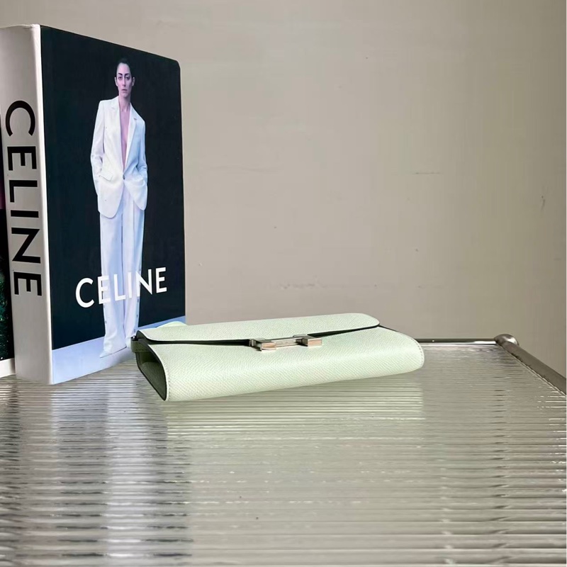 💚閒置🆕 Hermes/愛馬仕康康 constance to go 牛油果綠,銀扣 Epsom 皮 B 刻,尺寸:20.5*12cm-4