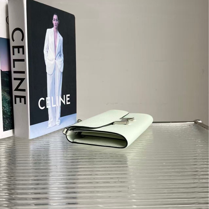 💚閒置🆕 Hermes/愛馬仕康康 constance to go 牛油果綠,銀扣 Epsom 皮 B 刻,尺寸:20.5*12cm-5