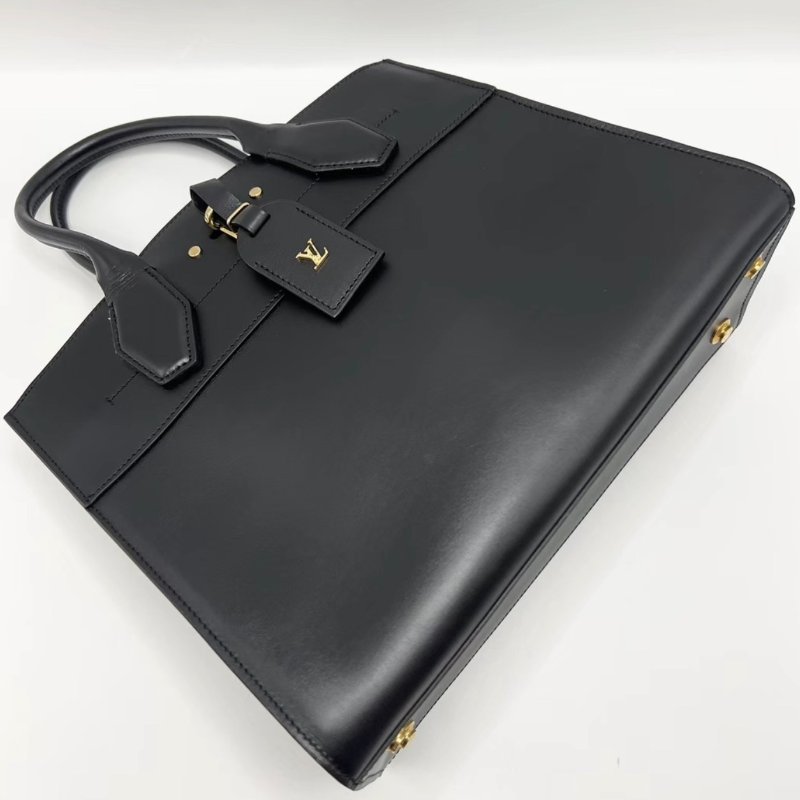 LV黑金City Steamer中號肩背斜背手提包31*26*14 99新配件塵袋鎖鑰匙購證-4