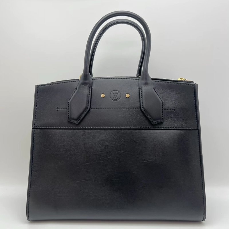 LV黑金City Steamer中號肩背斜背手提包31*26*14 99新配件塵袋鎖鑰匙購證-5