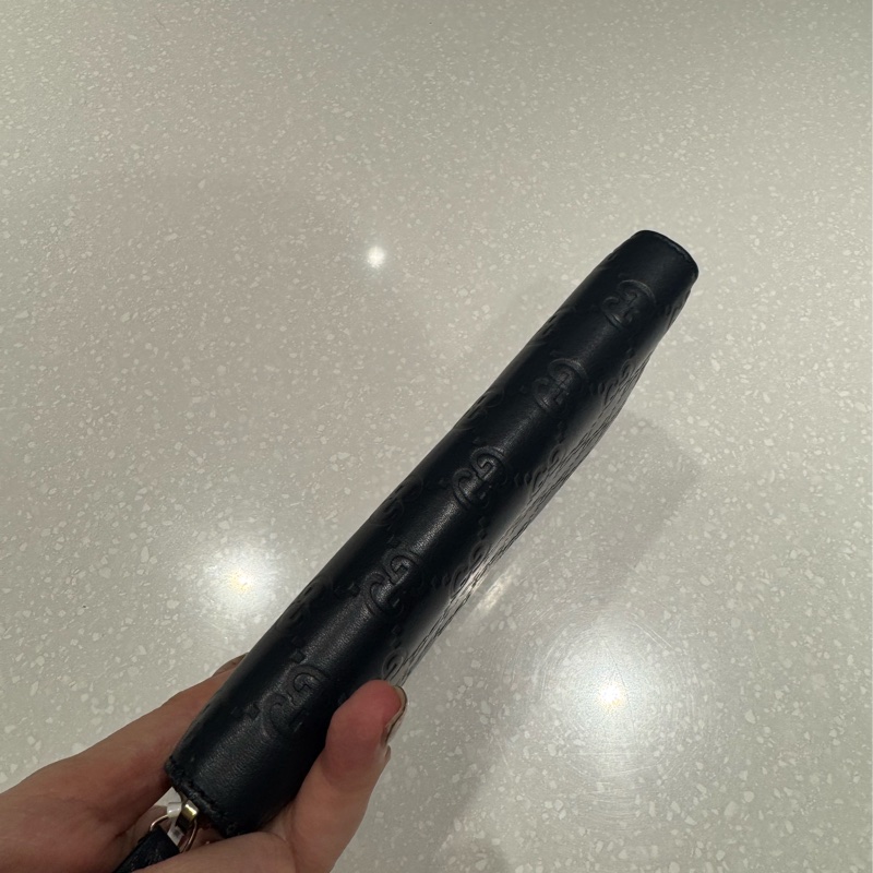 Gucci 深藍長夾 85新-24