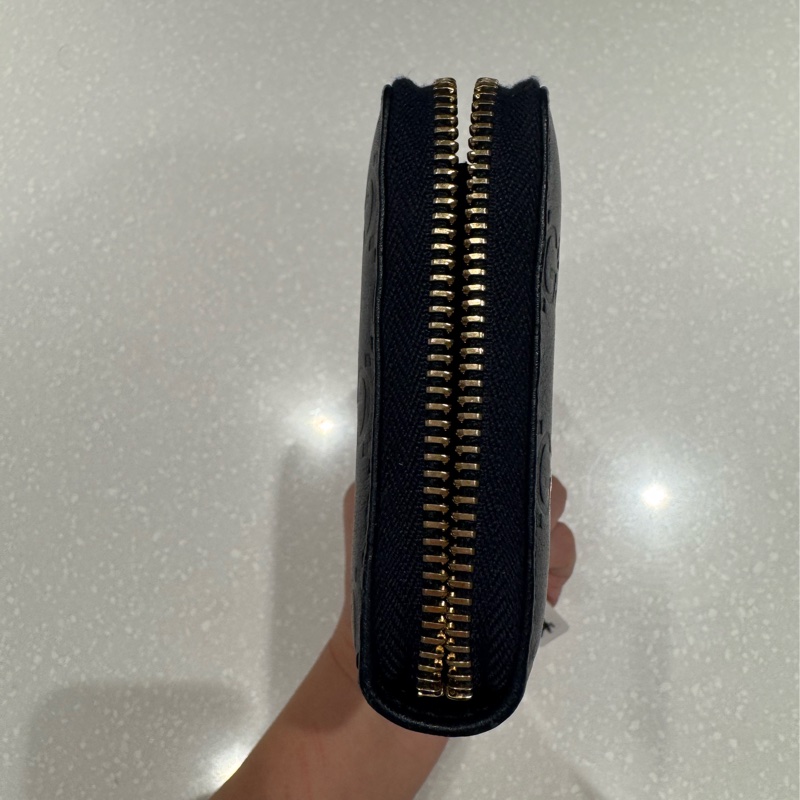 Gucci 深藍長夾 85新-27