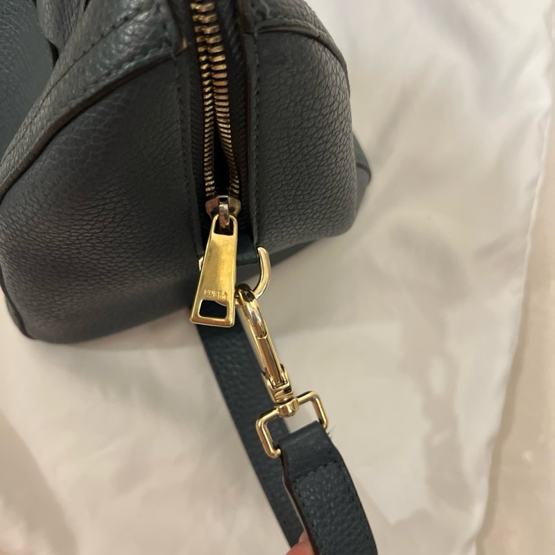 Furla Alba S Satchel in Navy Blue-15