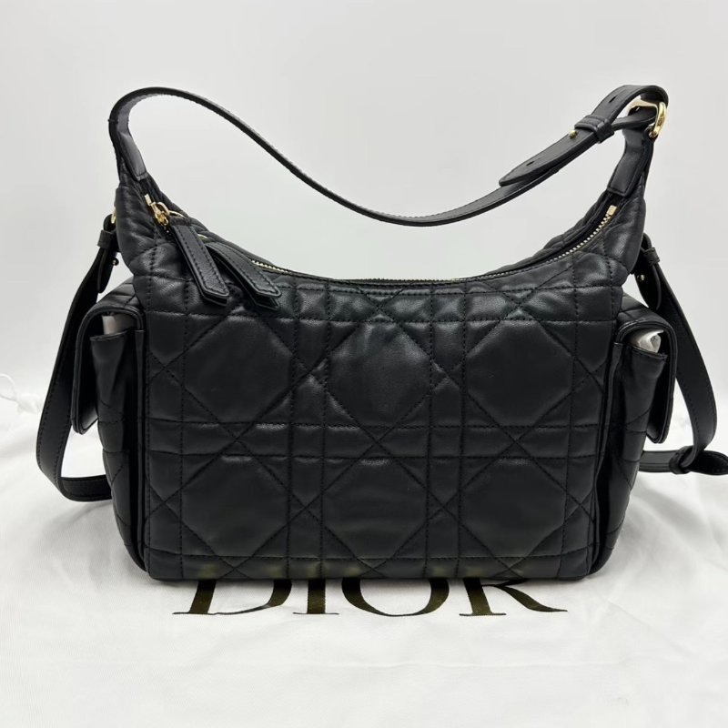 DIOR D-dream黑色羊皮手提肩背斜背包 23*17*11 98新配件塵袋-5