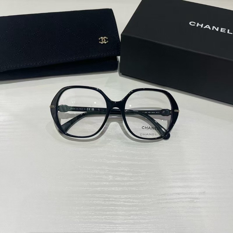 ✨Chanel 多邊型平光眼鏡 可修飾臉型 全新全配-1