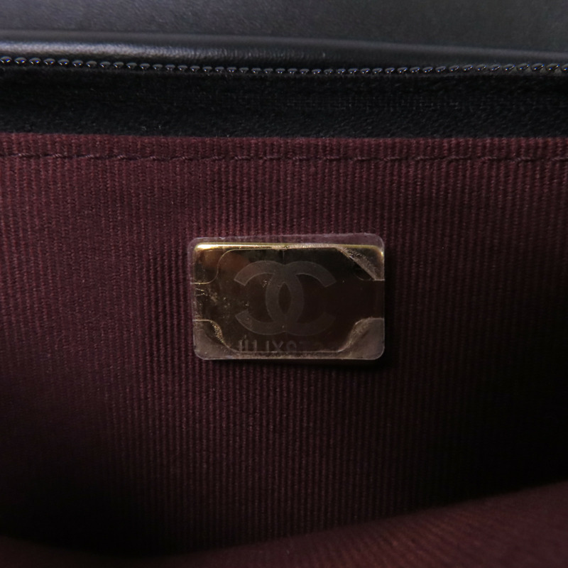 CHANEL 羊皮皮革WOC Wallet On Chain金扣鏈帶肩背袋-7