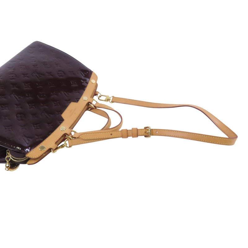 LOUIS VUITTON Monogram Vernis Brea MM金扣手挽肩背兩用袋-7