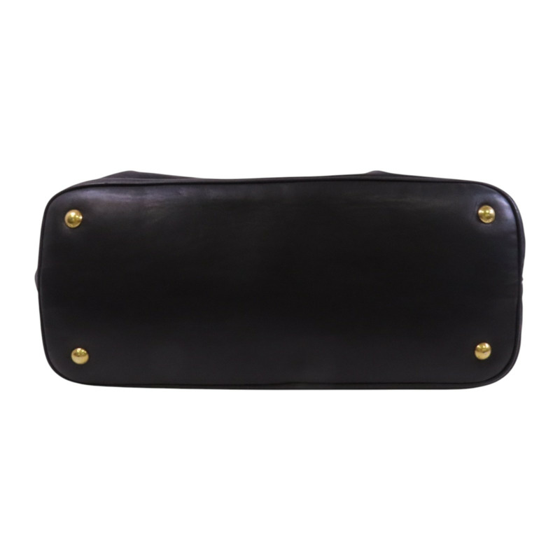 PRADA 牛皮皮革2Way Tote Bag金扣手挽肩背兩用袋-3