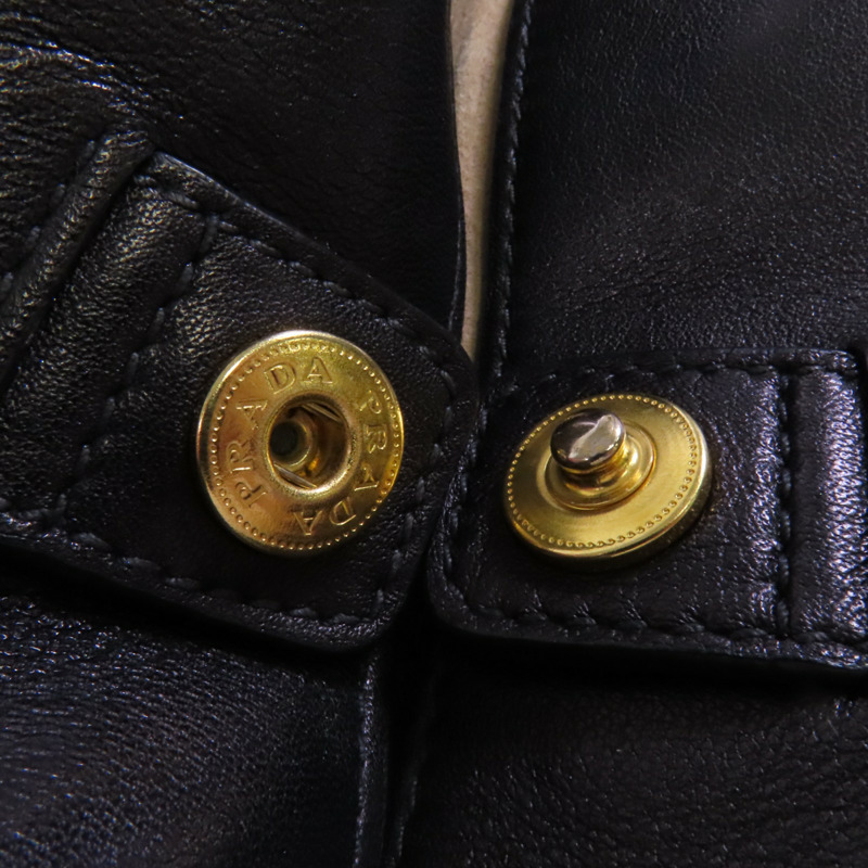 PRADA 牛皮皮革2Way Tote Bag金扣手挽肩背兩用袋-9