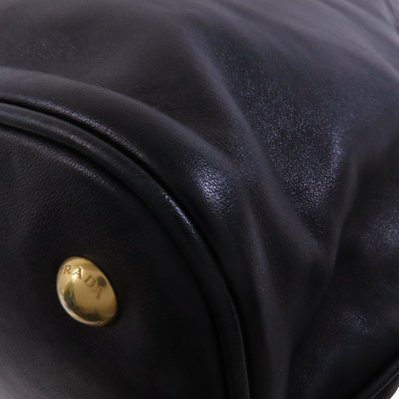 PRADA 牛皮皮革2Way Tote Bag金扣手挽肩背兩用袋-13