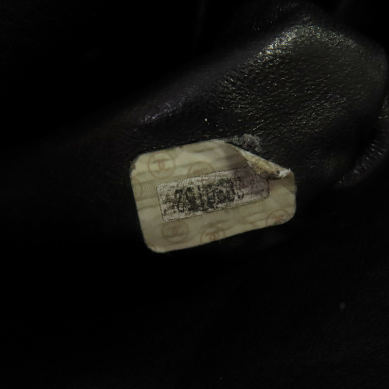 CHANEL 羊皮皮革Shoulder Tote金扣鏈帶肩背袋-6