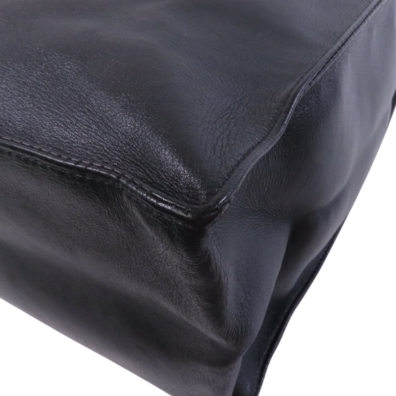 CHANEL 羊皮皮革Shoulder Tote金扣鏈帶肩背袋-10