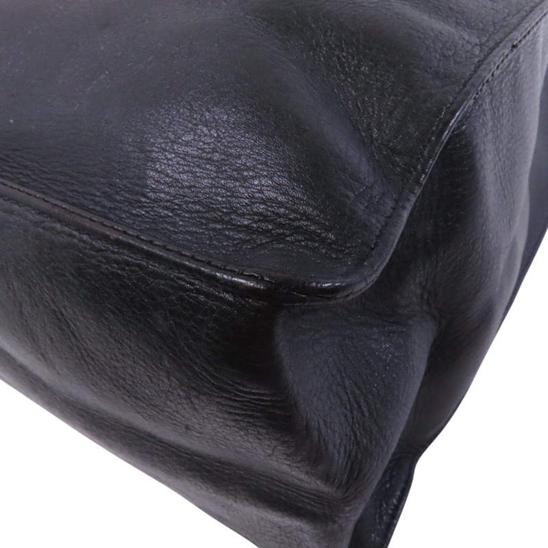 CHANEL 羊皮皮革Shoulder Tote金扣鏈帶肩背袋-12