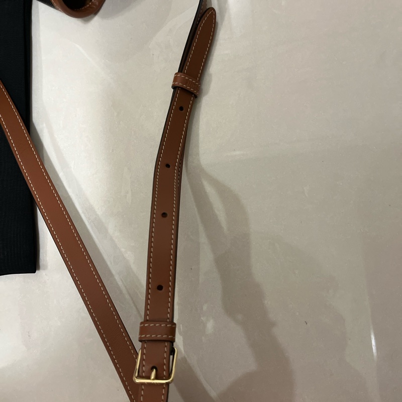 Celine MEDIUM FOLCO BAG IN TRIOMPHE CANVAS AND CALFSKIN-9