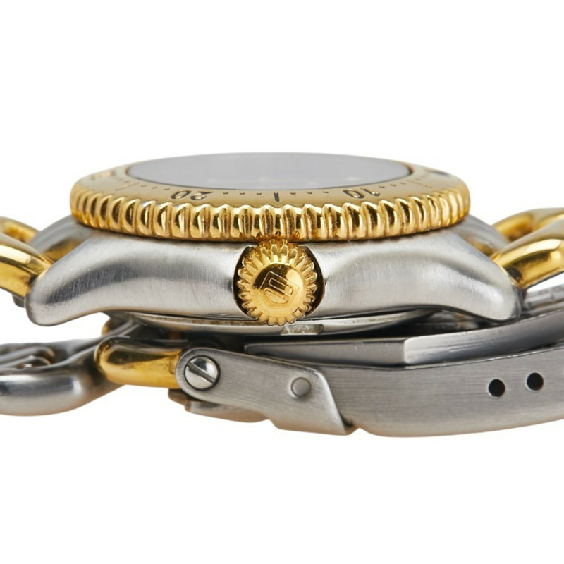 泰格豪雅 Cell 手錶 WG1420-0 石英 灰色錶盤 不鏽鋼 鍍層 女士腕錶 HEUER-4