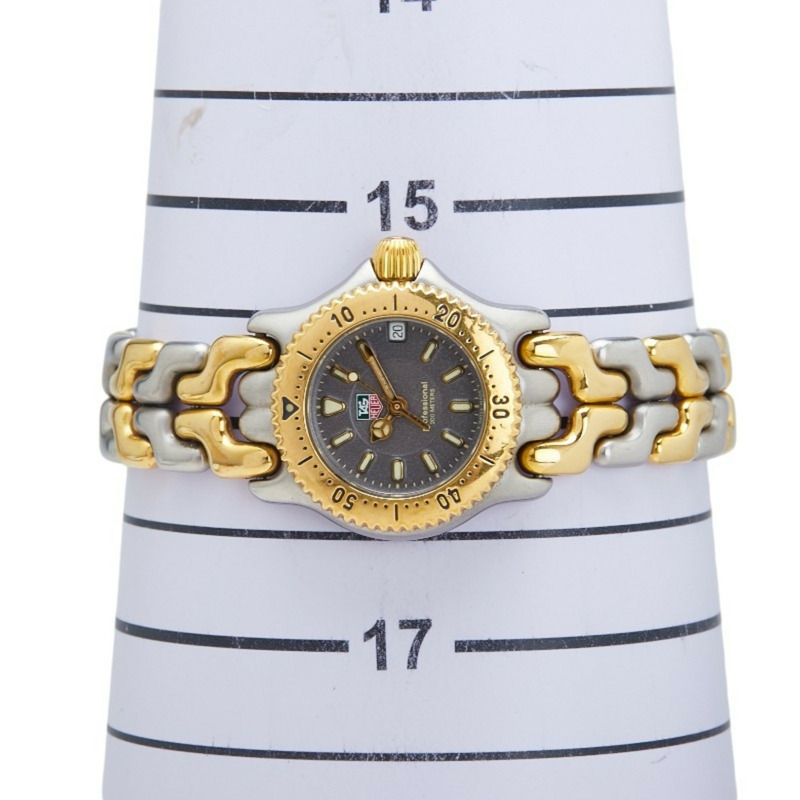 泰格豪雅 Cell 手錶 WG1420-0 石英 灰色錶盤 不鏽鋼 鍍層 女士腕錶 HEUER-6