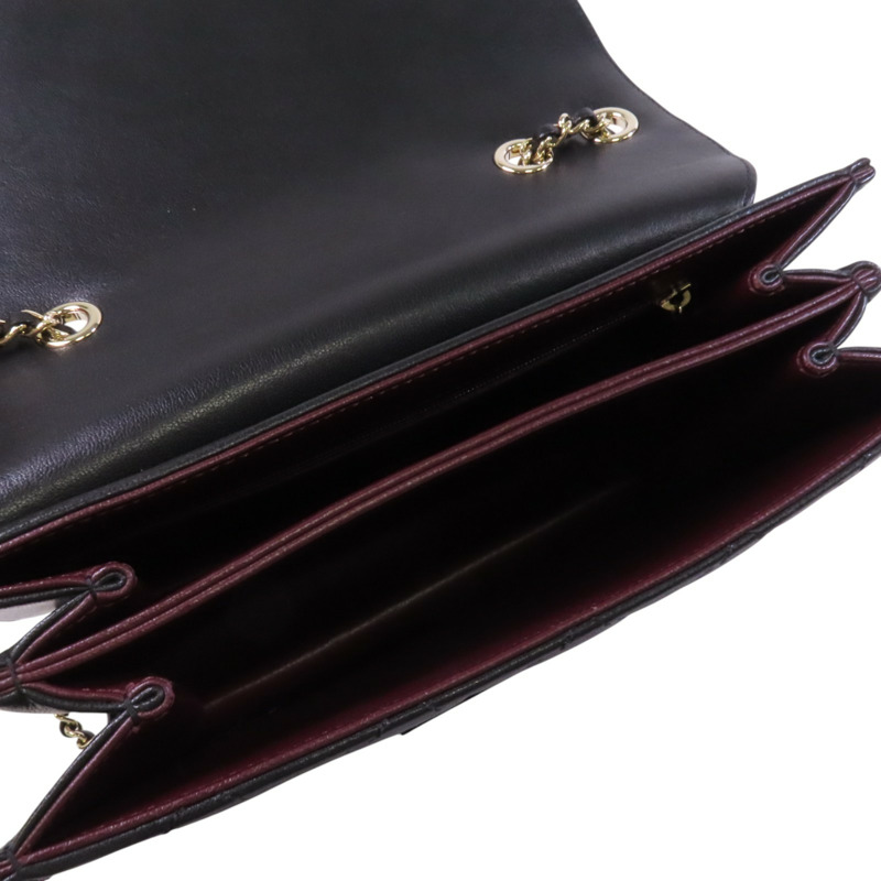CHANEL 羊皮皮革Chain Shoulder Bag金扣鏈帶肩背袋-4