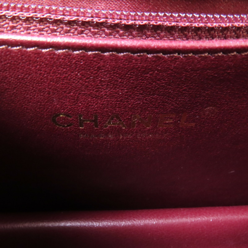 CHANEL 羊皮皮革Chain Shoulder Bag金扣鏈帶肩背袋-5