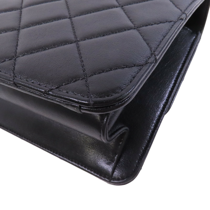 CHANEL 羊皮皮革Chain Shoulder Bag金扣鏈帶肩背袋-13