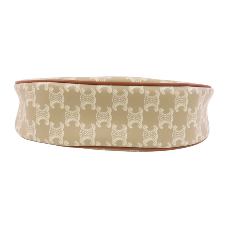 CELINE Trionphe塗層帆布Aca Medium Bag金扣肩背袋-3