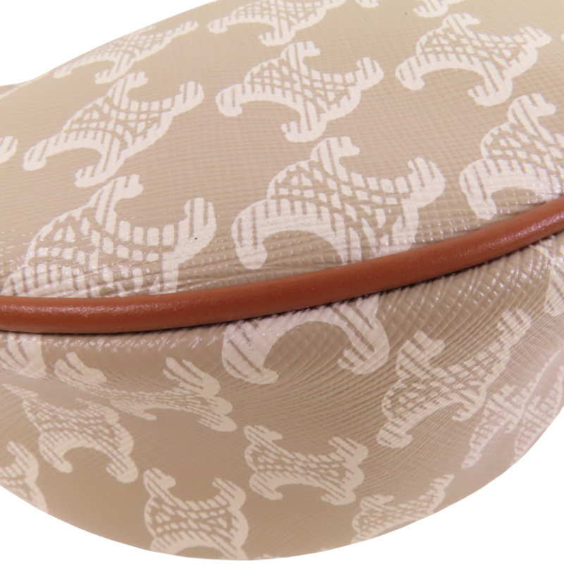 CELINE Trionphe塗層帆布Aca Medium Bag金扣肩背袋-9