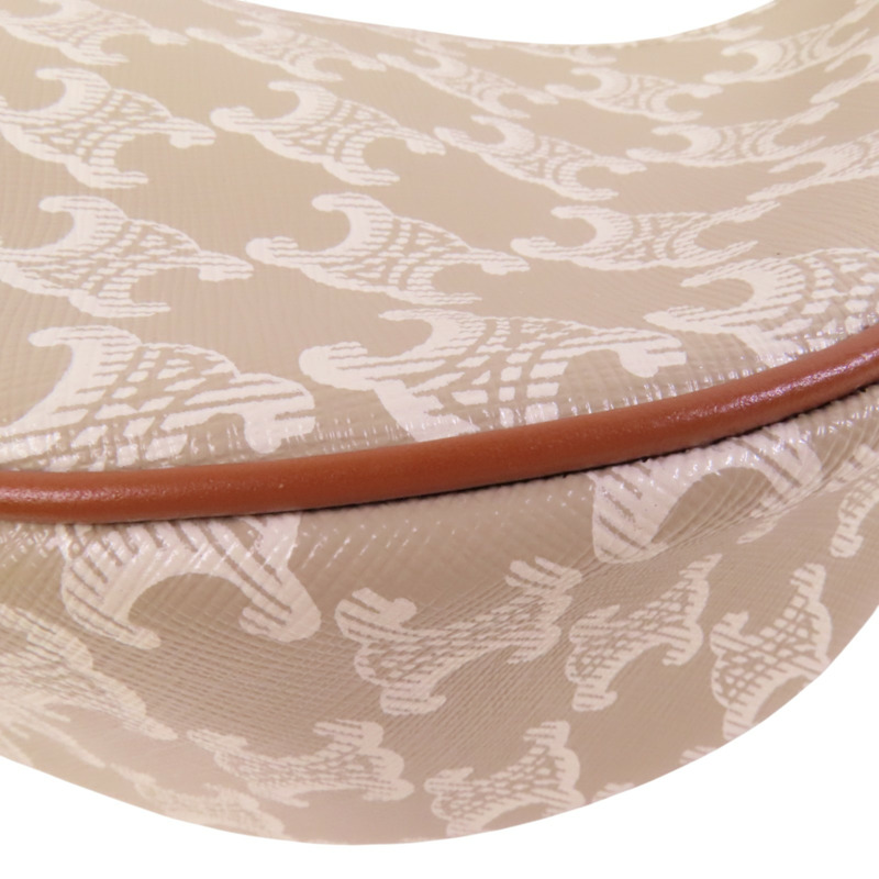 CELINE Trionphe塗層帆布Aca Medium Bag金扣肩背袋-10