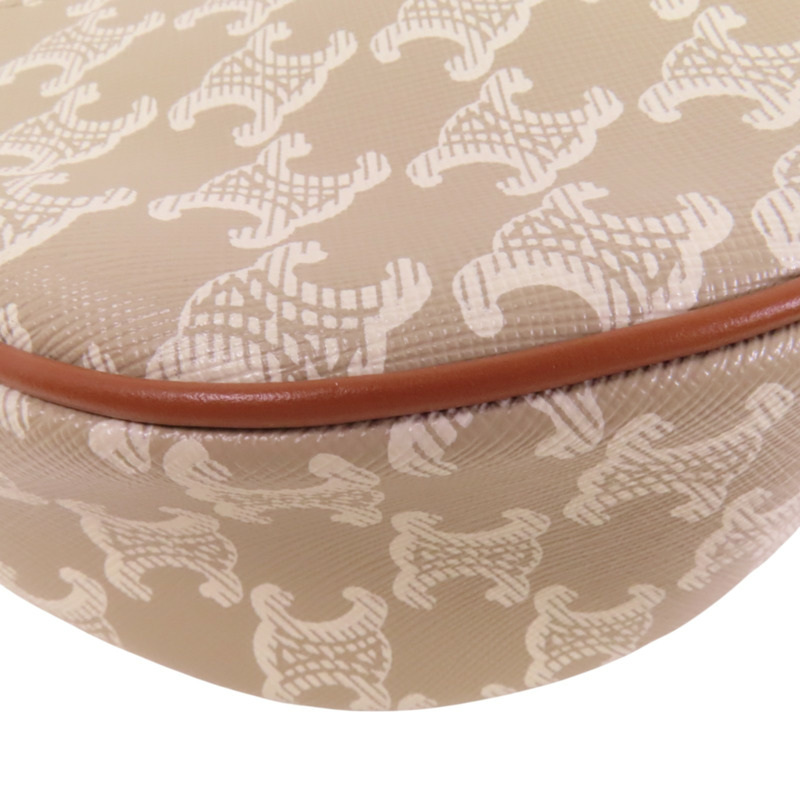 CELINE Trionphe塗層帆布Aca Medium Bag金扣肩背袋-11