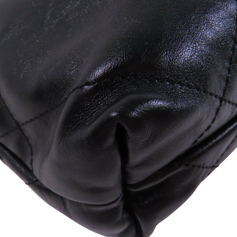 CHANEL 牛皮皮革Mini 22金扣鏈帶手挽肩背背兩用袋-12