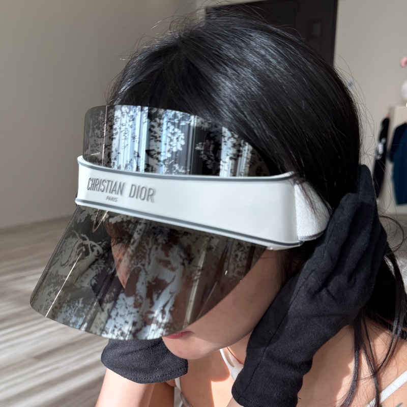 Dior Club V1U 象牙白花卉遮陽帽 全新品-6