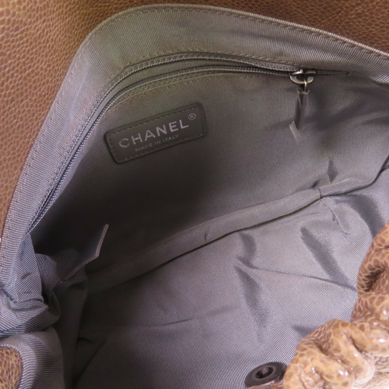 CHANEL 牛皮皮革Chain Shoulder Bag銀扣鏈帶肩背袋-4