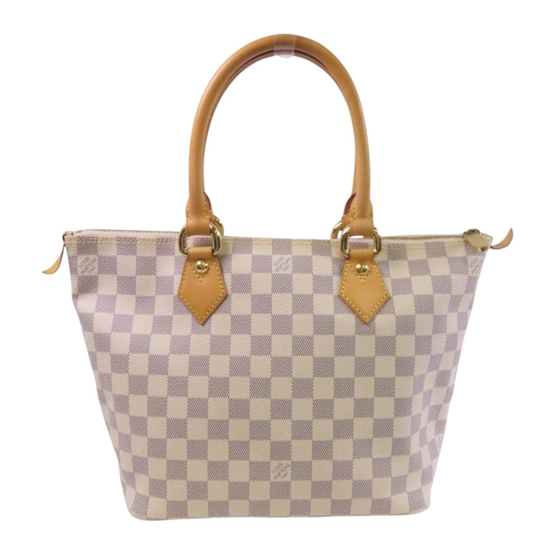 LOUIS VUITTON Damier Azur Saleya PM金扣手挽袋-1