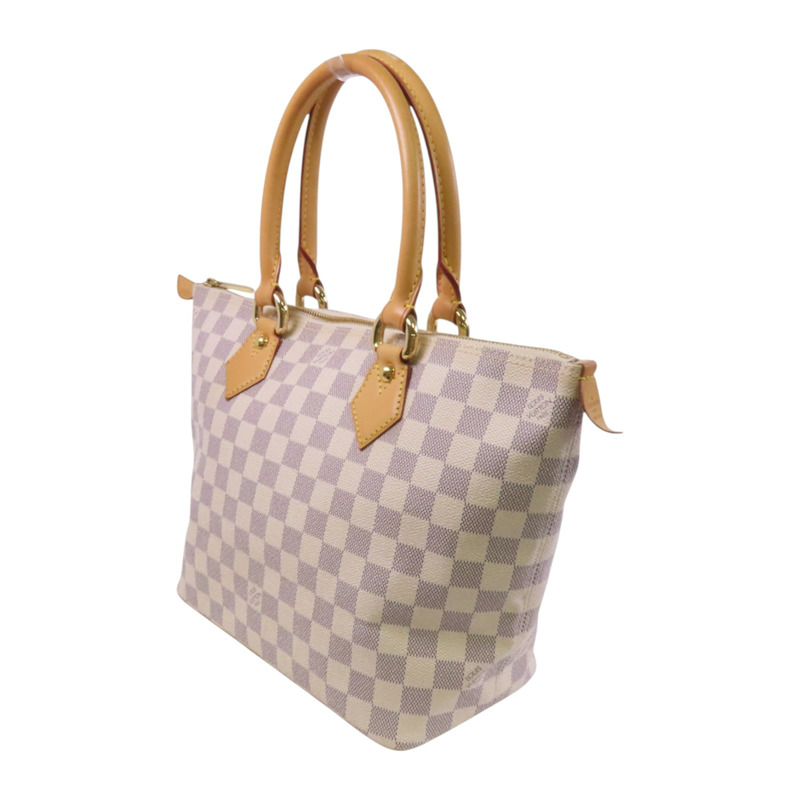 LOUIS VUITTON Damier Azur Saleya PM金扣手挽袋-2