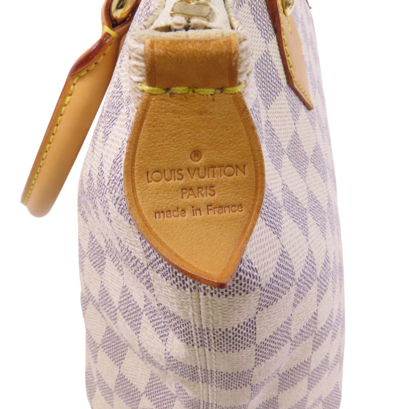 LOUIS VUITTON Damier Azur Saleya PM金扣手挽袋-5