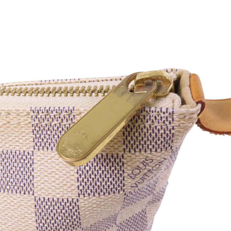 LOUIS VUITTON Damier Azur Saleya PM金扣手挽袋-8