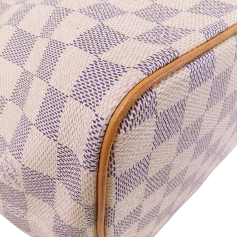 LOUIS VUITTON Damier Azur Saleya PM金扣手挽袋-9