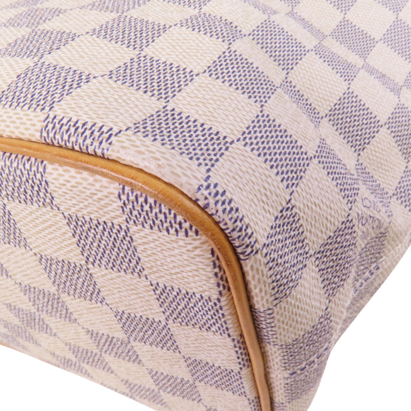 LOUIS VUITTON Damier Azur Saleya PM金扣手挽袋-10