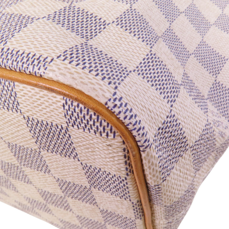 LOUIS VUITTON Damier Azur Saleya PM金扣手挽袋-12