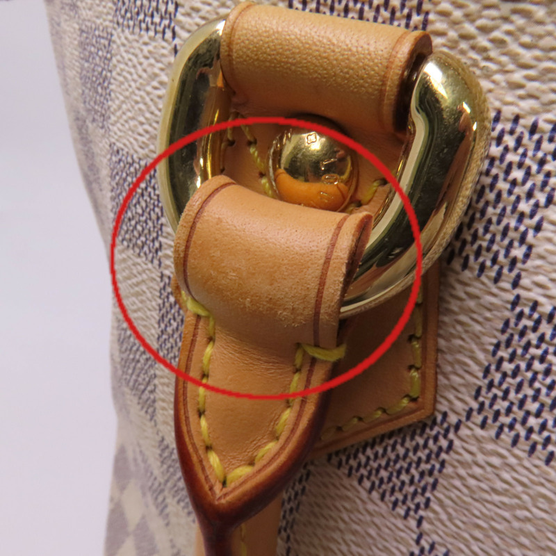 LOUIS VUITTON Damier Azur Saleya PM金扣手挽袋-18