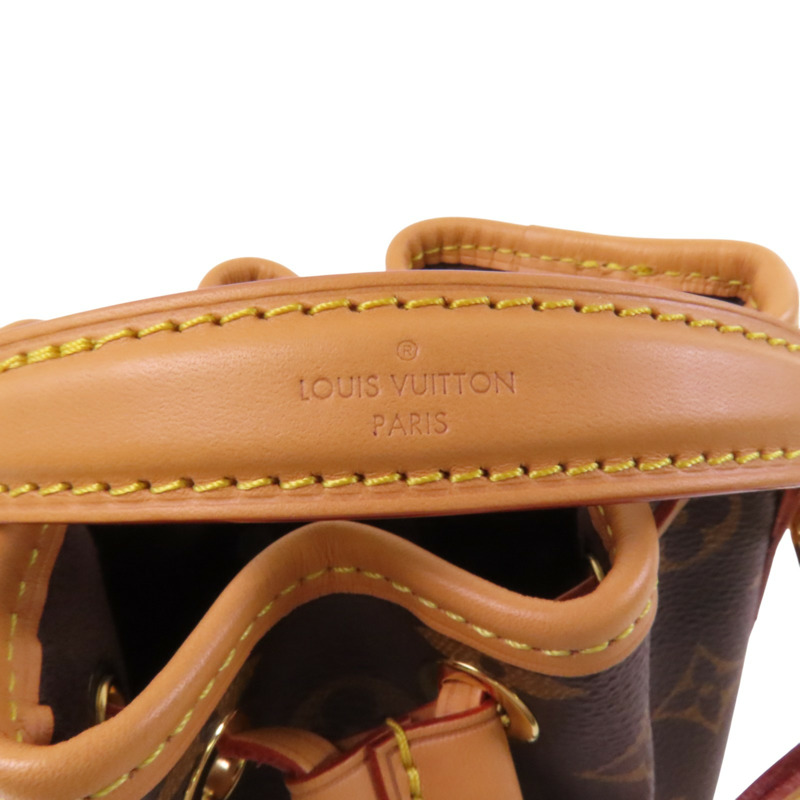 LOUIS VUITTON Monogram Nano Noe金扣手挽肩背兩用愛-6
