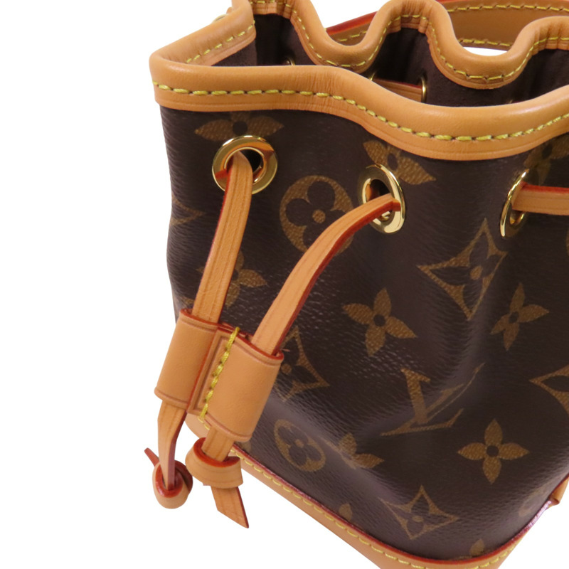 LOUIS VUITTON Monogram Nano Noe金扣手挽肩背兩用愛-8