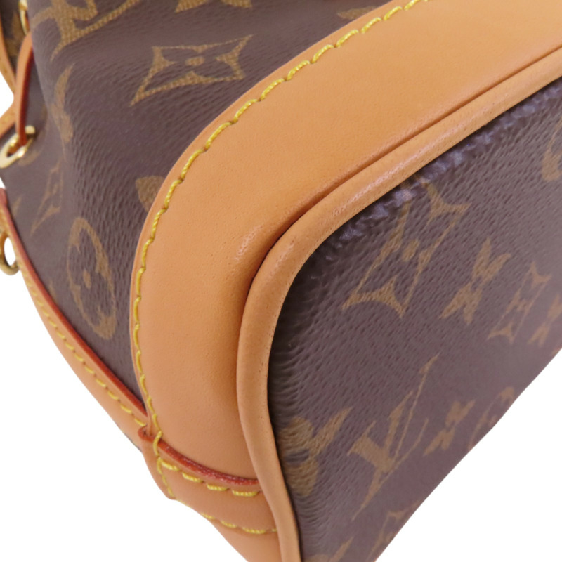 LOUIS VUITTON Monogram Nano Noe金扣手挽肩背兩用愛-10