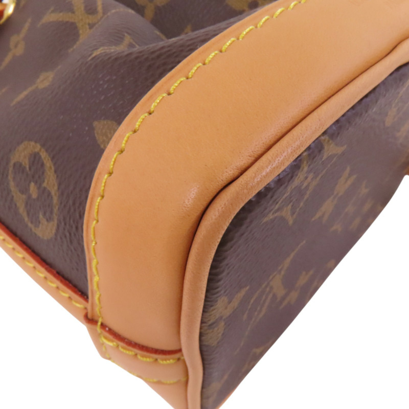 LOUIS VUITTON Monogram Nano Noe金扣手挽肩背兩用愛-12