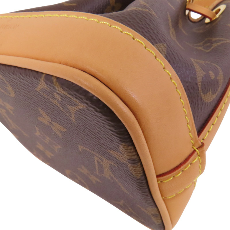 LOUIS VUITTON Monogram Nano Noe金扣手挽肩背兩用愛-13