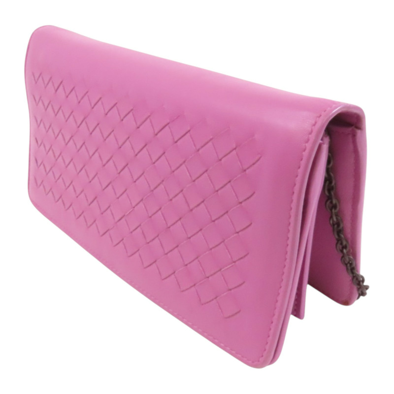 BOTTEGA VENETA 織紋皮革Chain Shoulder鏈帶肩背袋-2