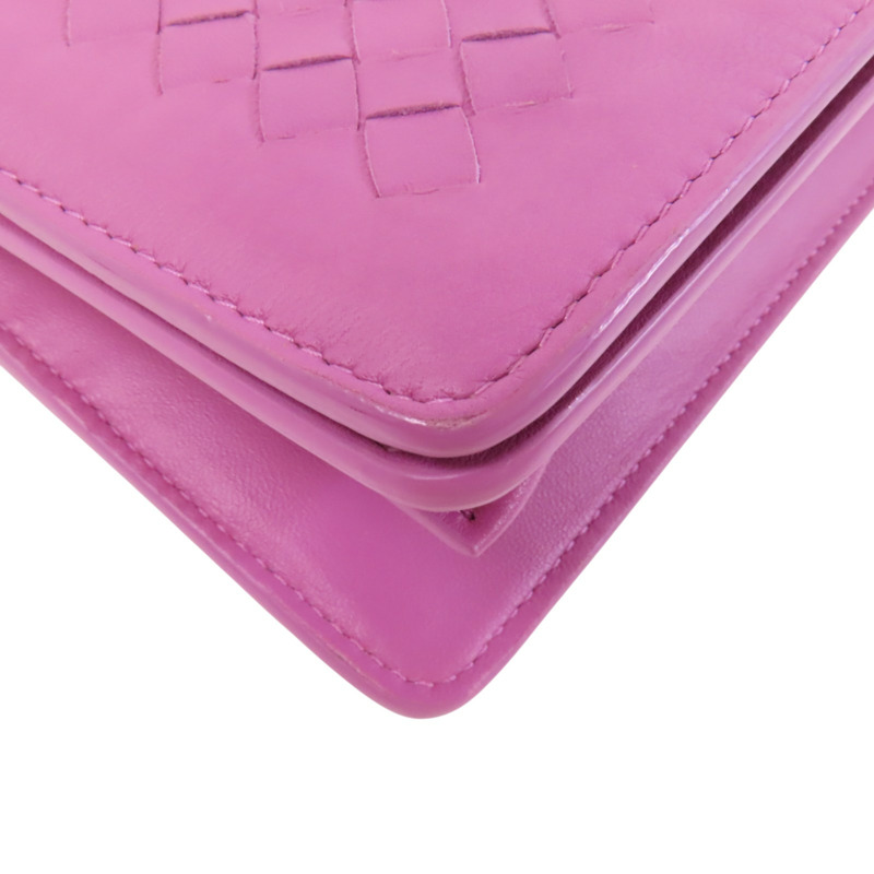 BOTTEGA VENETA 織紋皮革Chain Shoulder鏈帶肩背袋-10